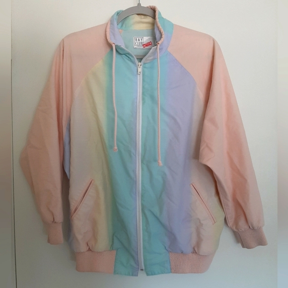 Amazing Vintage Pastel Windbreaker - Picture 1 of 9